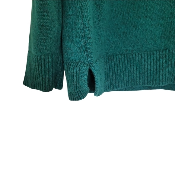 Karen Scott Women's Cotton Marled Shawl-Collar Sweater Dark Marine Green - Picture 7 of 9